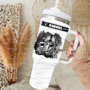Raiders tumbler 40 oz